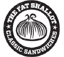 Logo featuring a stylized shallot and text.