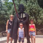 Kids with Lego Darth Vader